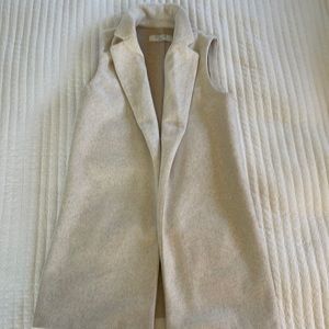 Long heavy open vest